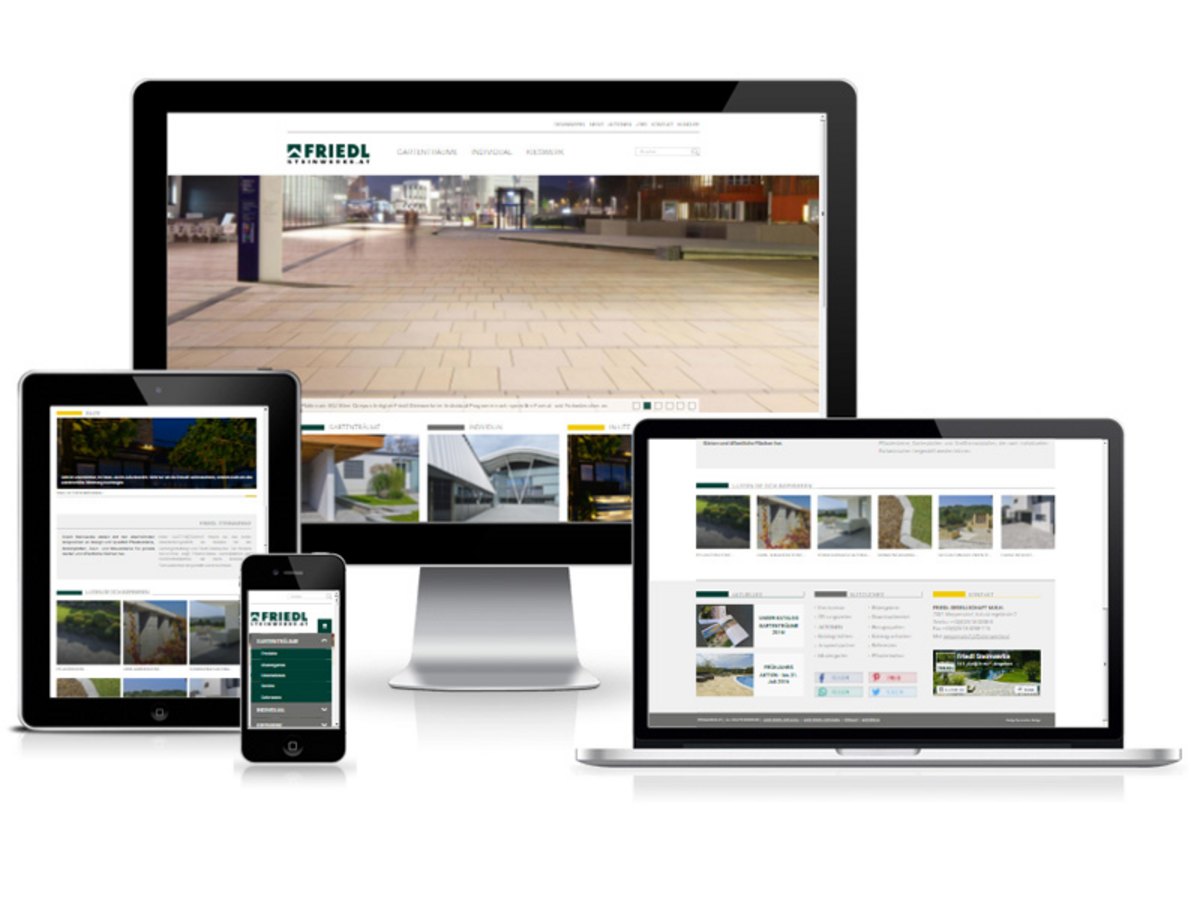Responsive Web-Relaunch für FRIEDL Steinwerke
