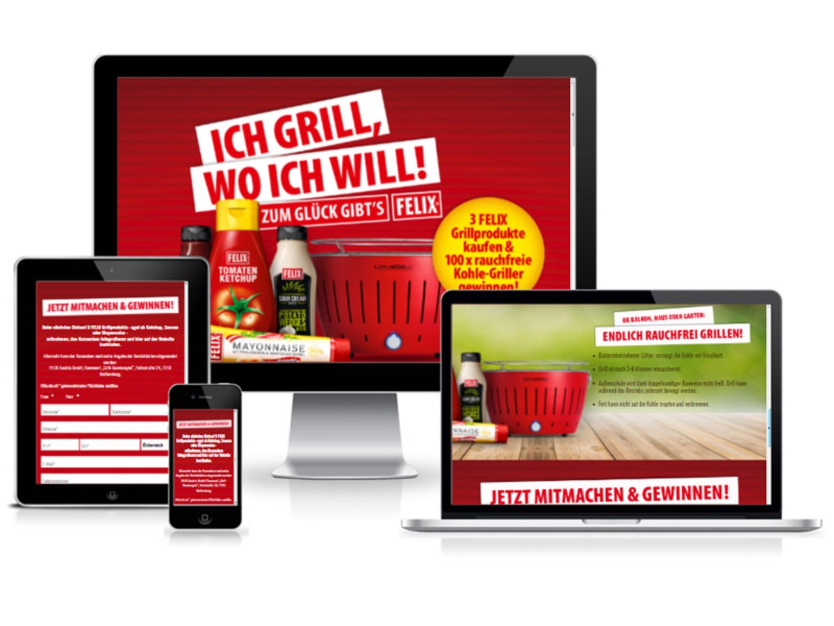 Microsite "Felix: Ich grill wo ich will"