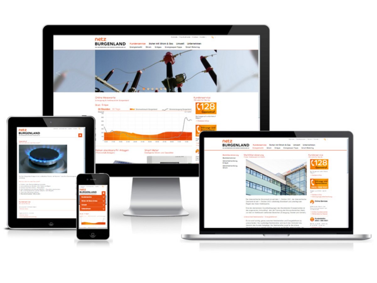 Responsive Relaunch für die Netz Burgenland Strom GmbH