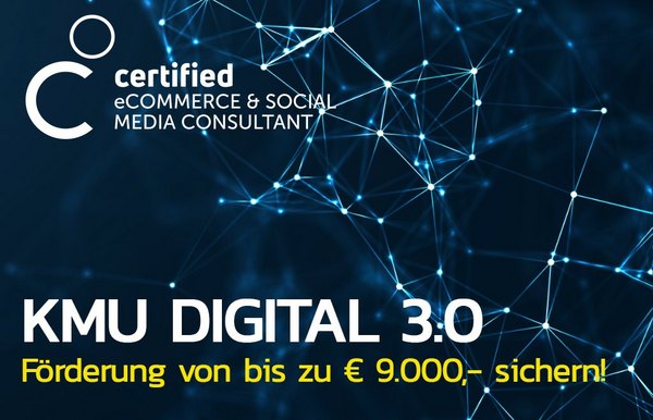 KMU DIGITAL 2.0  - Neue Fördermöglichkeiten für Ihr e-Commerce oder Social Media Projekt.