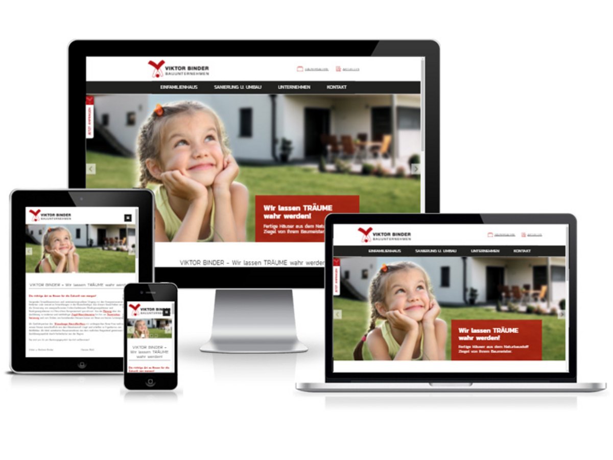 Responsive Webdesign für Viktor Binder GesmbH